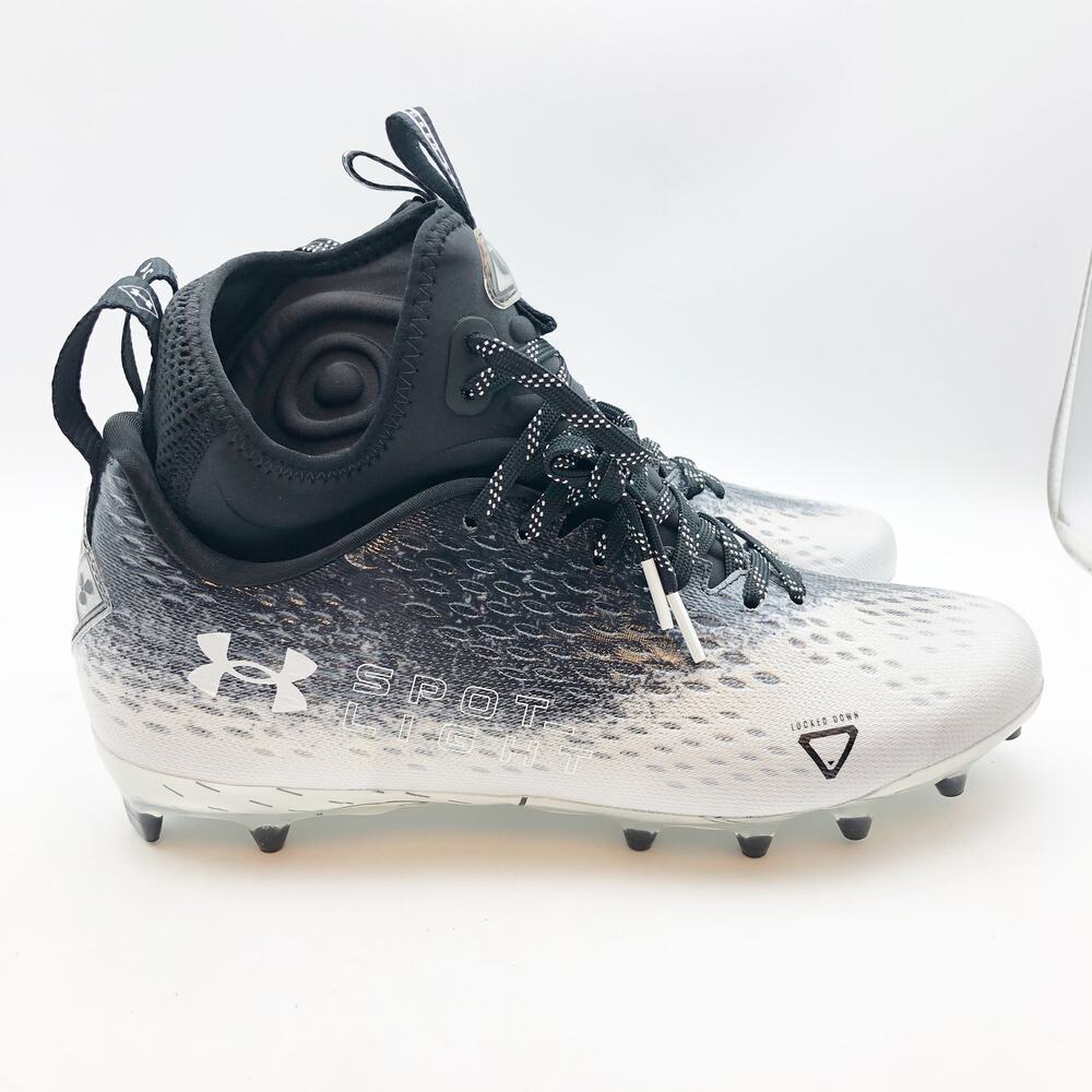 Under Armour Mens Spotlight Lux Mc 2.0 Football Cleats Size 10.5 Black NWOB - Picture 3 of 11
